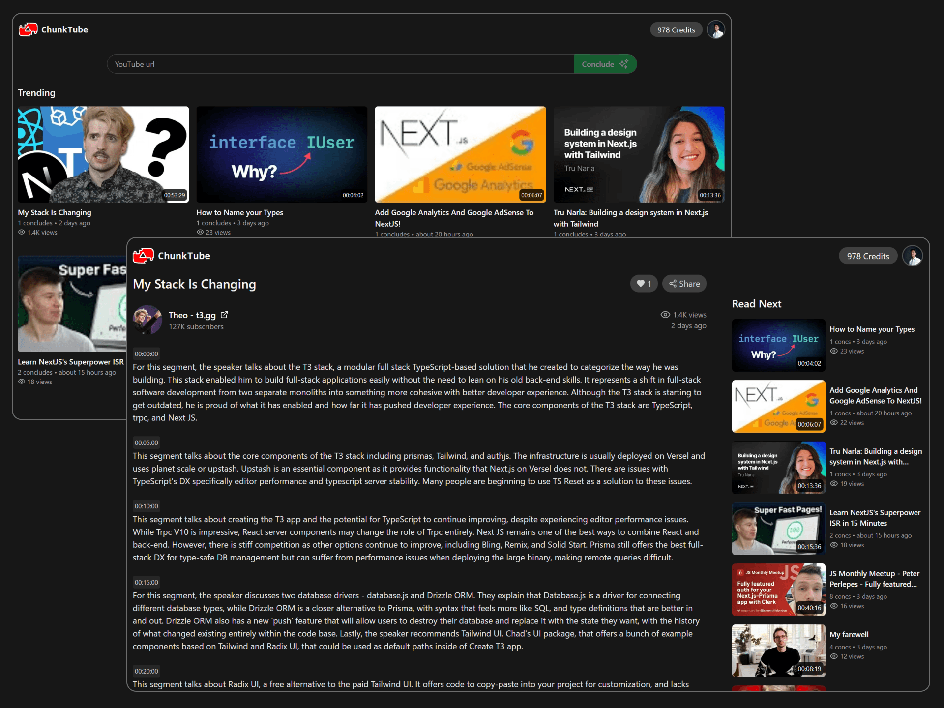 ChunkTube project preview