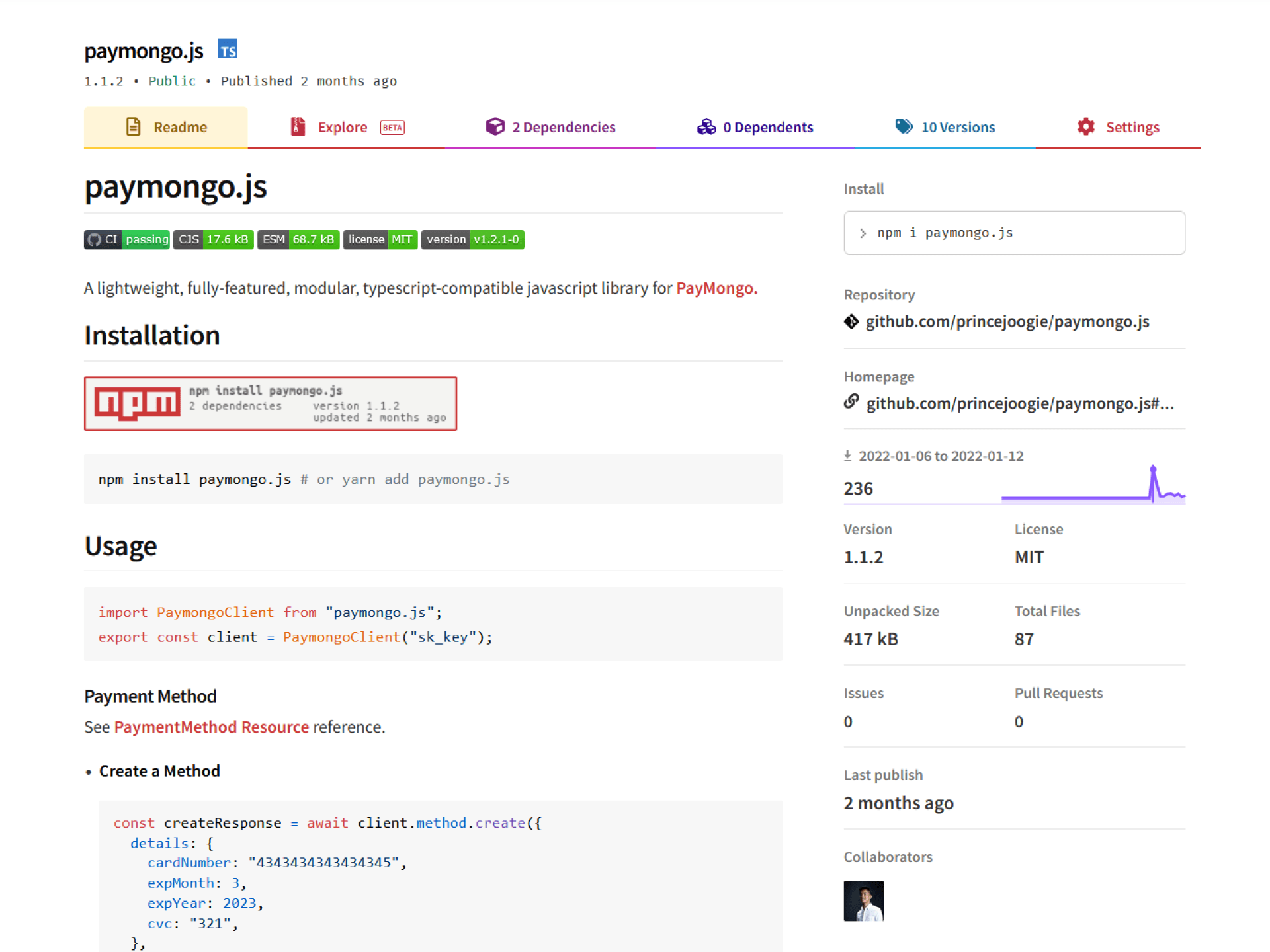 Paymongo.js project preview